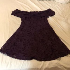 Off the shoulder lace dress